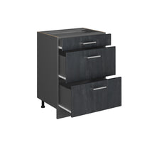 Vicco Mobiletto base per cucina Calcestruzzo nero 60 cm PL Antracite