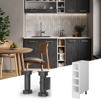 Vicco Scaffale da cucina Bianco 20 cm , PL Antracite