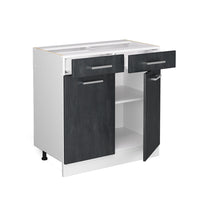 Vicco Mobiletto base per cucina Calcestruzzo nero 80 cm PL Antracite