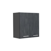 Vicco Pensile da cucina Calcestruzzo nero 60 cm