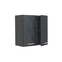 Vicco Pensile da cucina Calcestruzzo nero 60 cm