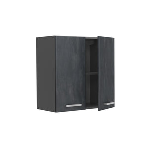 Vicco Pensile da cucina Calcestruzzo nero 60 cm