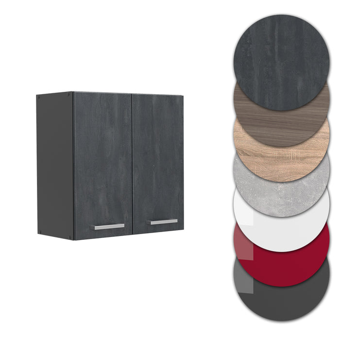 Vicco Pensile da cucina Calcestruzzo nero 60 cm