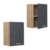 Vicco Pensile da cucina Calcestruzzo nero 45 cm