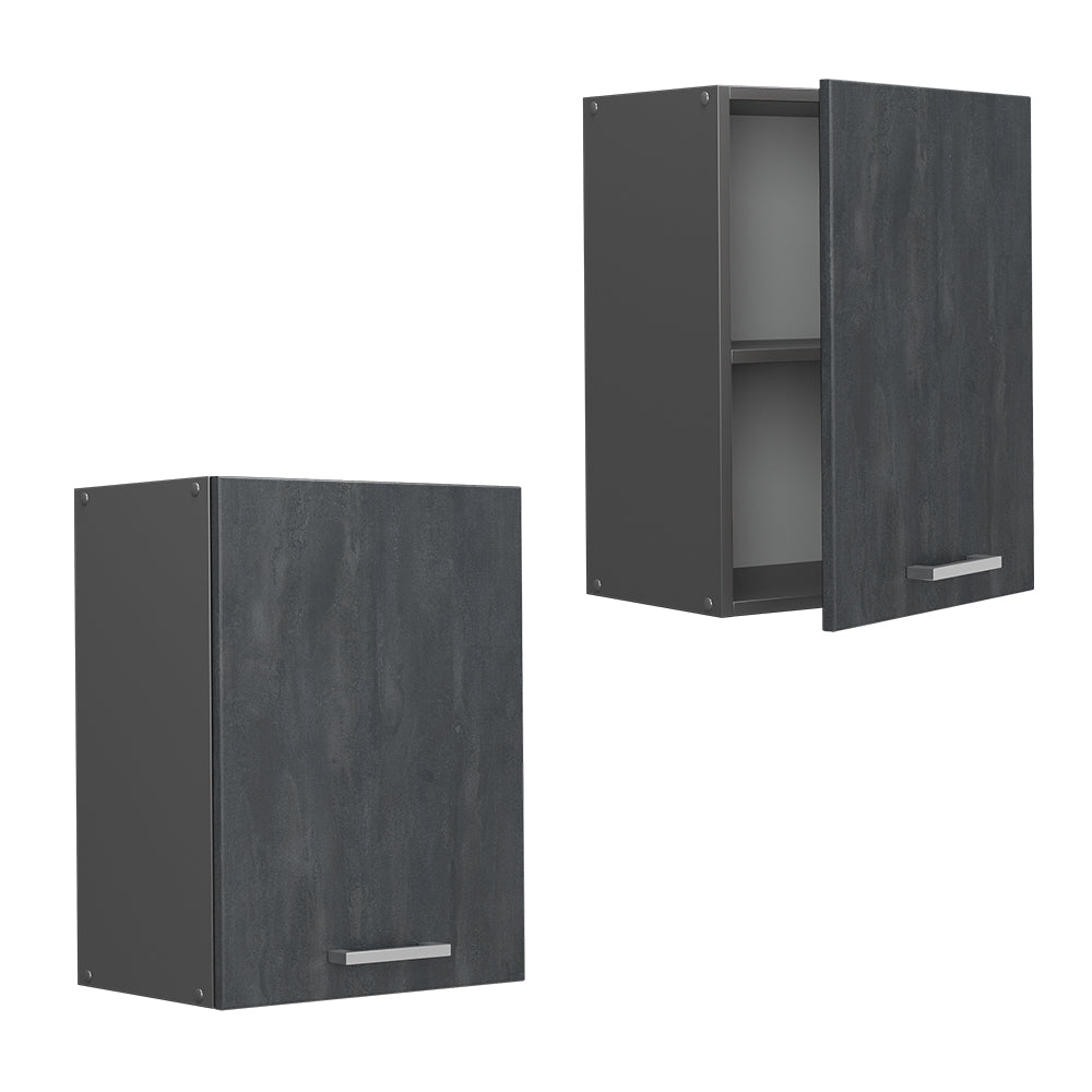 Vicco Pensile da cucina Calcestruzzo nero 45 cm