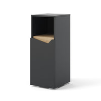 Vicco Mobiletto midi Antracite 30 x 74.5 cm con porta e vano aperto