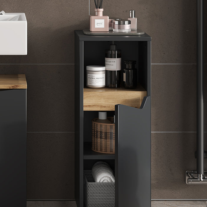 Vicco Mobiletto midi Antracite 30 x 74.5 cm con porta e vano aperto