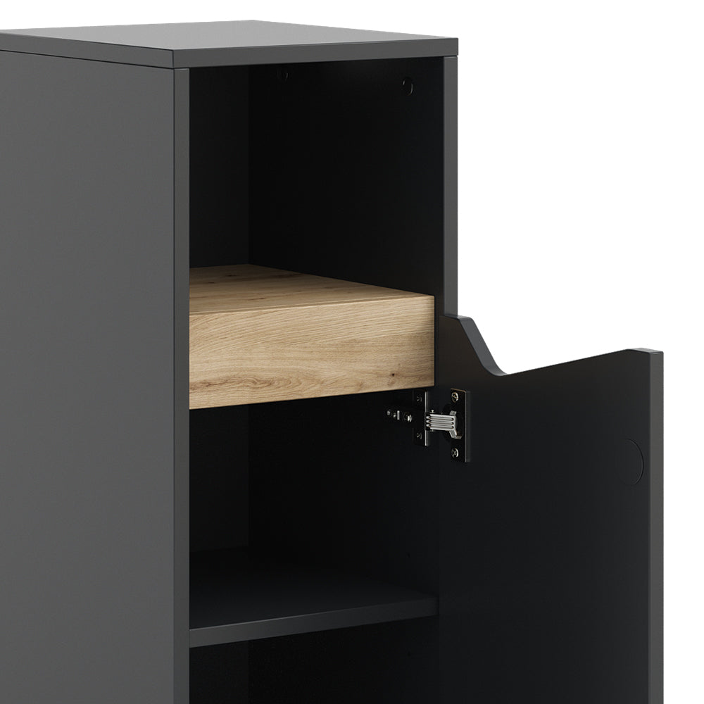 Vicco Mobiletto midi Antracite 30 x 74.5 cm con porta e vano aperto