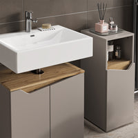 Vicco Combinazione di mobili da bagno Grigio 5 parti