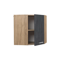 Vicco Mobile angolare da cucina Calcestruzzo nero 57 cm