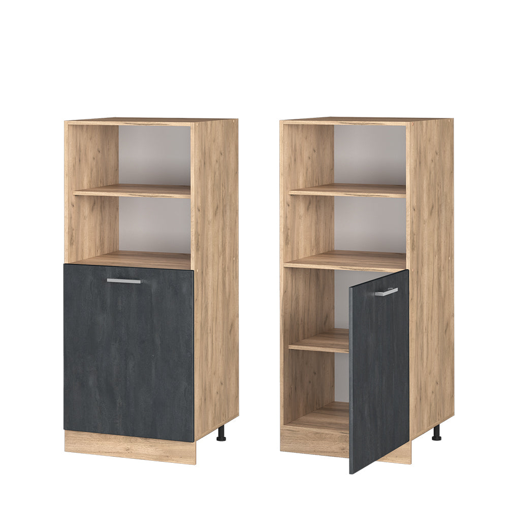 Vicco Mobile per forno da incasso Calcestruzzo nero 60 cm