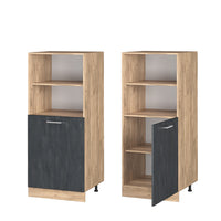 Vicco Mobile per forno da incasso Calcestruzzo nero 60 cm