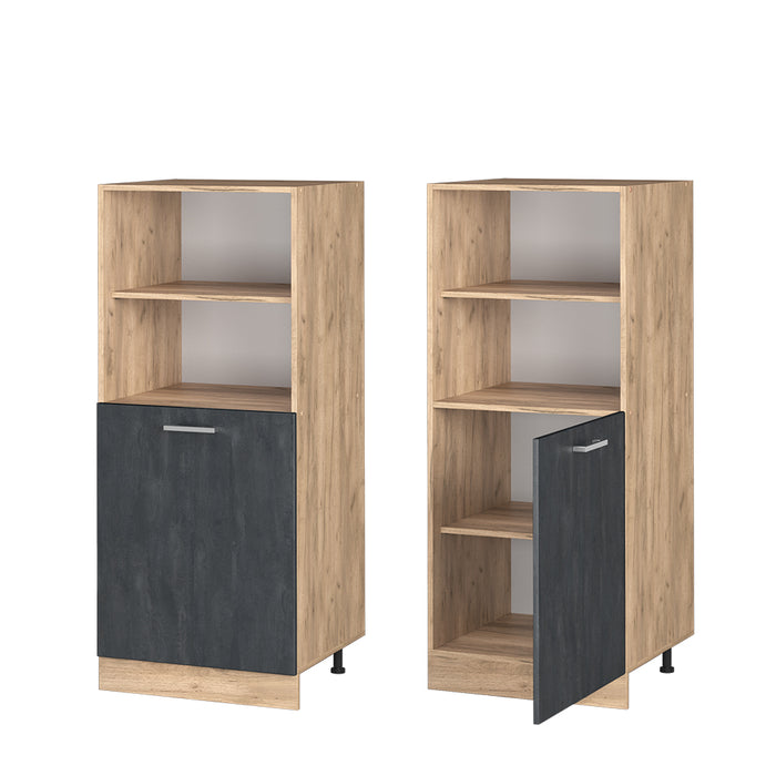 Vicco Mobile per forno da incasso Calcestruzzo nero 60 cm