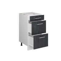 Vicco Mobiletto base per cucina Calcestruzzo nero 40 cm PL Antracite