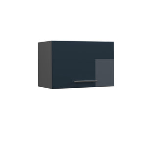 Vicco Pensile da cucina Blu scuro lucido 60 cm Piatto