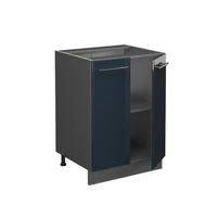 Vicco Mobiletto base cucina Blu scuro lucido 60 cm , PL Rovere