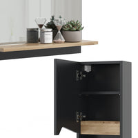 Vicco Combinazione di mobili da bagno Antracite 4 parti