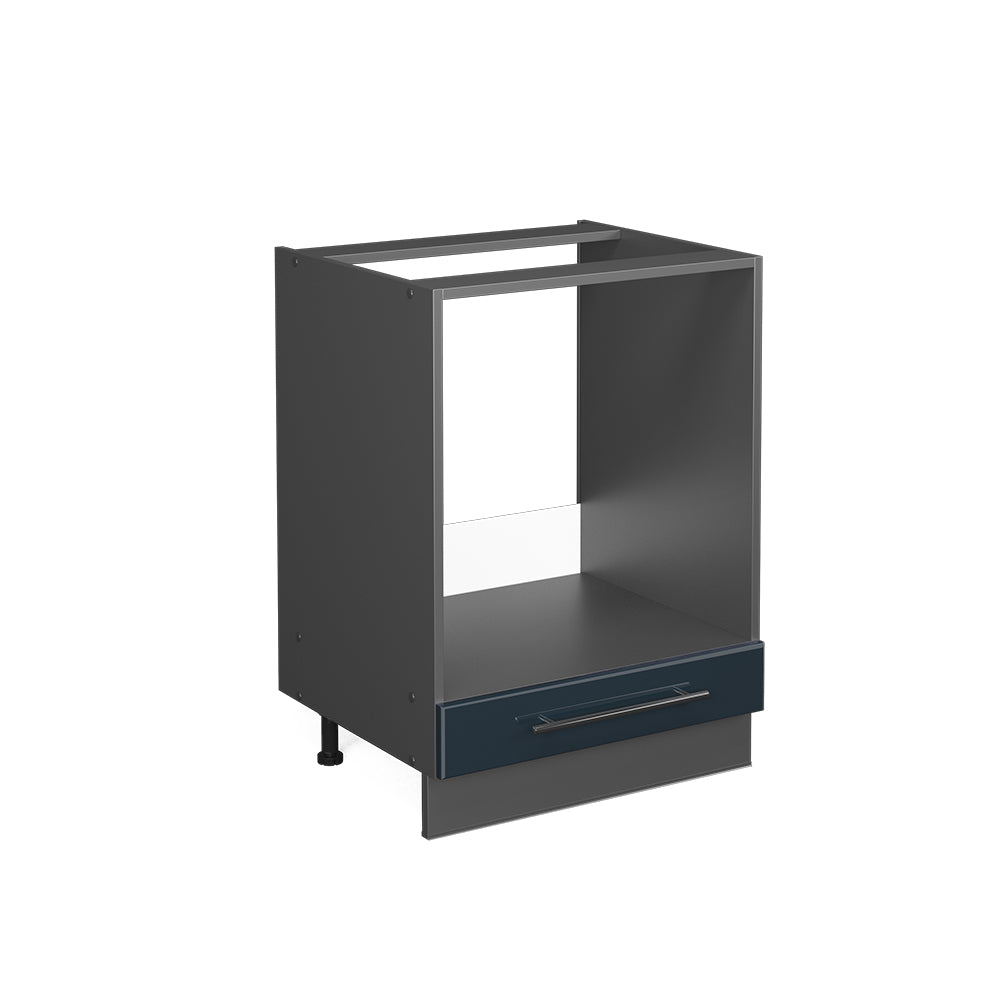 Vicco Armadi da cucina Blu scuro lucido 60 cm senza piano di lavoro