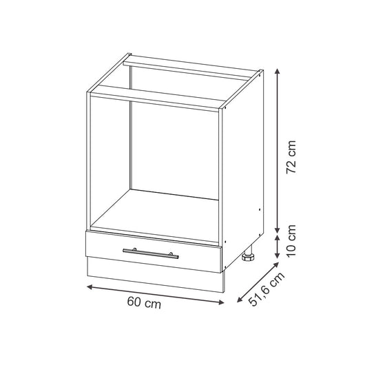 Vicco Armadi da cucina  Blu scuro lucido 60 cm , PL Marmo