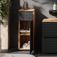 Vicco Mobile midi Antracite puntinato 30 x 81 cm con 1 cassetto, 2 scomparti, bagno