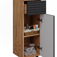 Vicco Mobile midi Antracite puntinato 30 x 81 cm con 1 cassetto, 2 scomparti, bagno