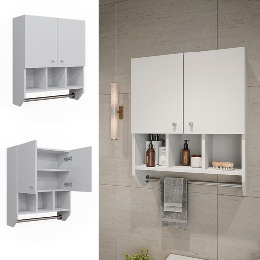 Vicco Mobile bagno Bianco 59.2 x 70.5 cm Pensile a 2 ante