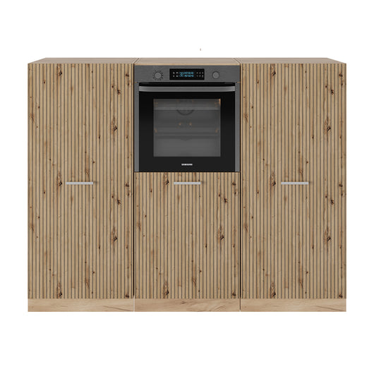 Vicco Cucine componibili piccole Rovere artigianale/rovere Goldkraft 180 cm senza piano di lavoro