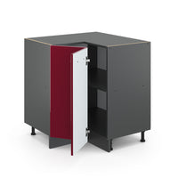 Vicco Mobile ad angolo cucina Rosso lucido 75.6 cm , PL Antracite