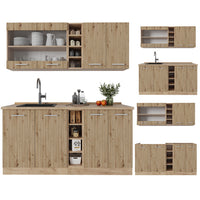 Vicco Cucina completa Rovere artigianale/rovere Goldkraft 160 cm , PL Rovere