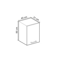 Vicco Pensile da cucina Rovere artigianale 40 cm