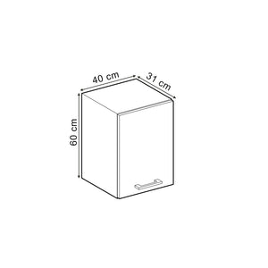 Vicco Pensile da cucina Rovere artigianale 40 cm