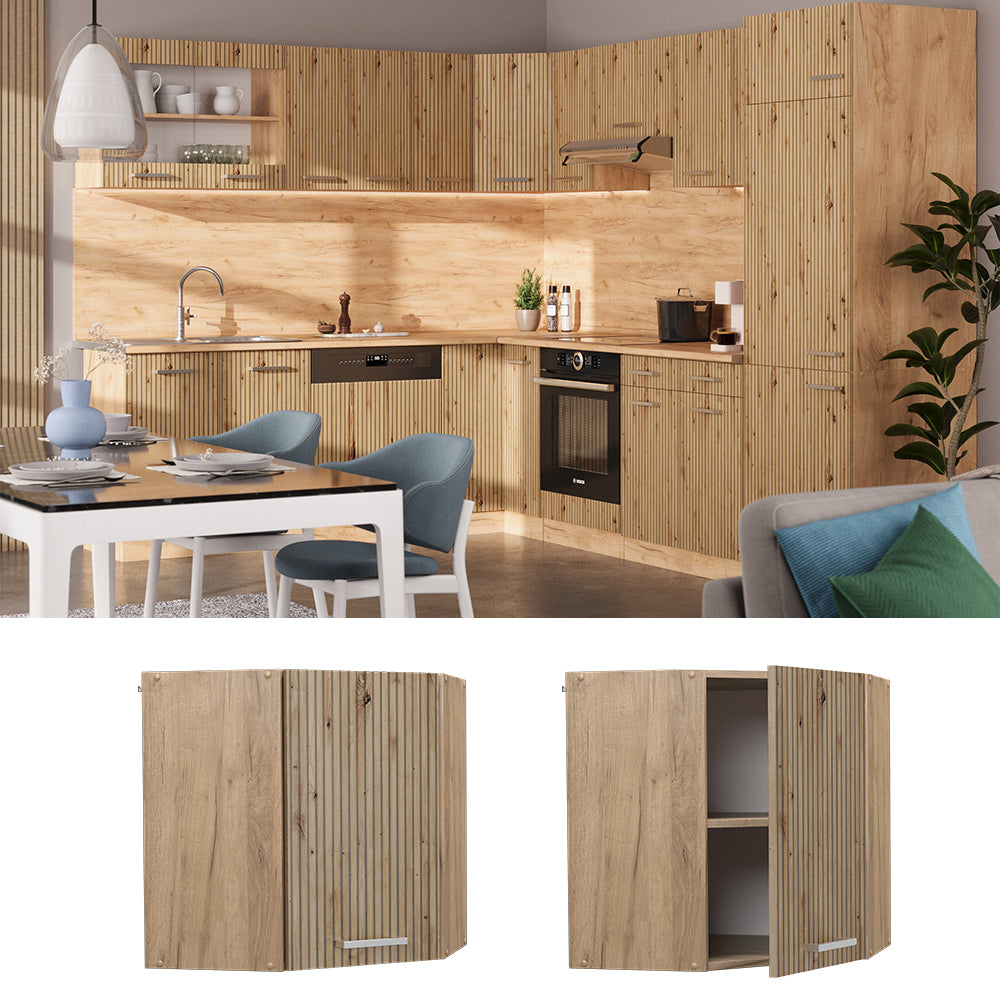 Vicco Mobile angolare da cucina Rovere artigianale 57 cm