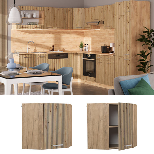 Vicco Mobile angolare da cucina Rovere artigianale 57 cm