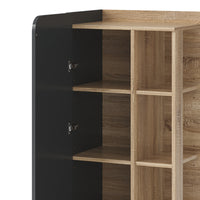 Vicco Mobiletto midi Antracite 50 x 128 cm con porta e vani aperti