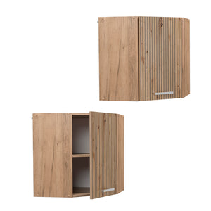 Vicco Mobile angolare da cucina Rovere artigianale 57 cm