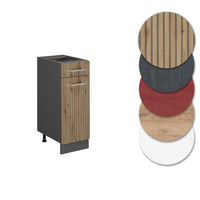 Vicco Mobiletto base per cucina Rovere artigianale 30 cm PL Marmo