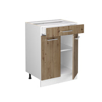 Vicco Mobiletto base per cucina Rovere artigianale 60 cm con cassetto, PL Rovere