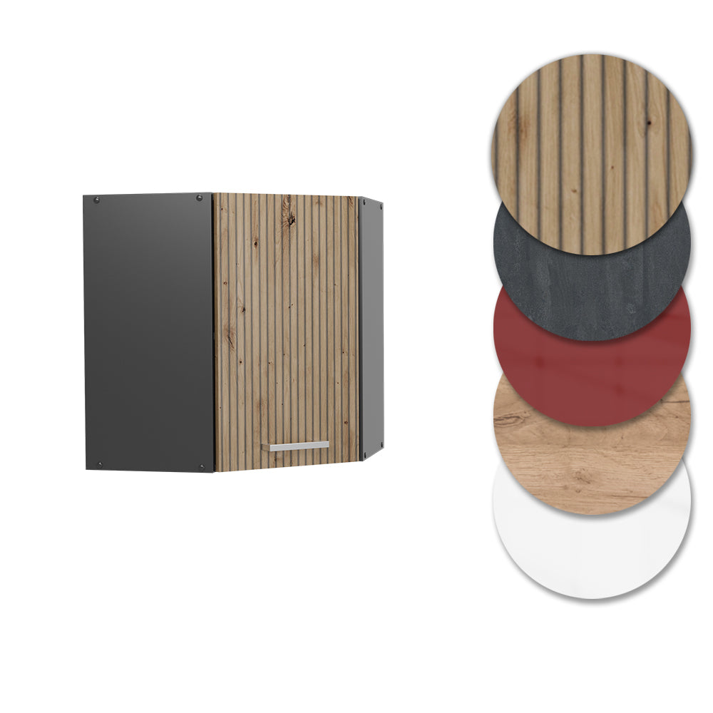 Vicco Mobile angolare da cucina Rovere artigianale 57 cm