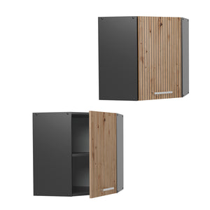 Vicco Mobile angolare da cucina Rovere artigianale 57 cm
