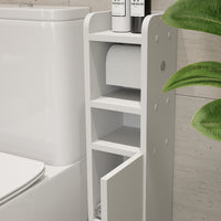 Vicco Armadietto per carta igienica Bianco 17.6 x 82.2 cm con 1 porta