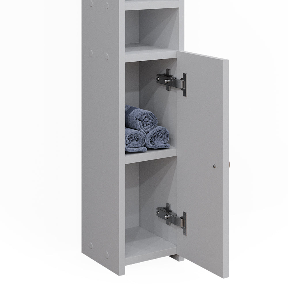 Vicco Armadietto per carta igienica Bianco 17.6 x 82.2 cm con 1 porta