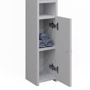 Vicco Armadietto per carta igienica Bianco 17.6 x 82.2 cm con 1 porta