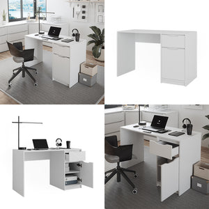 Vicco Scrivania Bianco 120 x 55 cm con cassetto