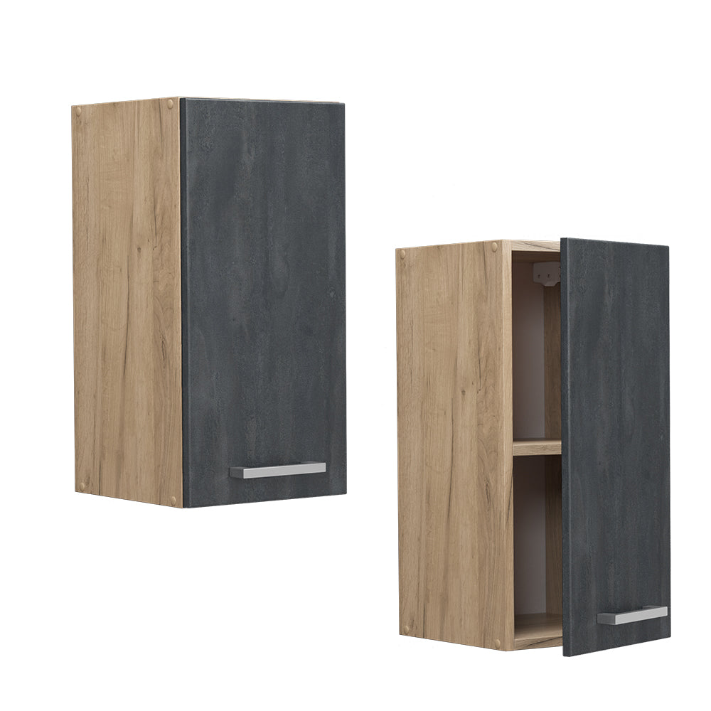 Vicco Pensile da cucina Calcestruzzo nero 30 cm