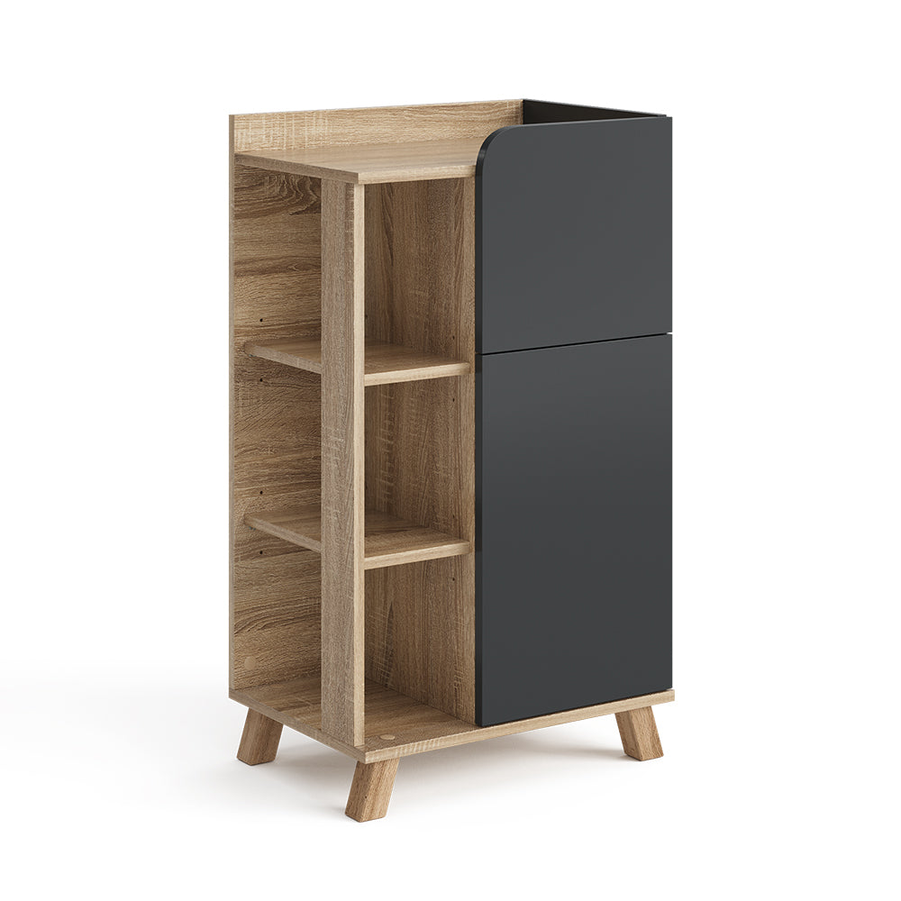 Vicco Armadietto di base Antracite 50 x 90 cm con anta e cassetto