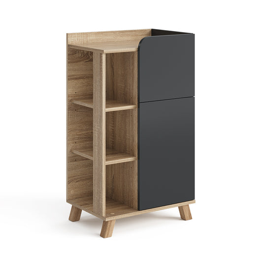 Vicco Armadietto di base Antracite 50 x 90 cm con anta e cassetto