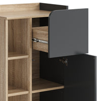 Vicco Armadietto di base Antracite 50 x 90 cm con anta e cassetto