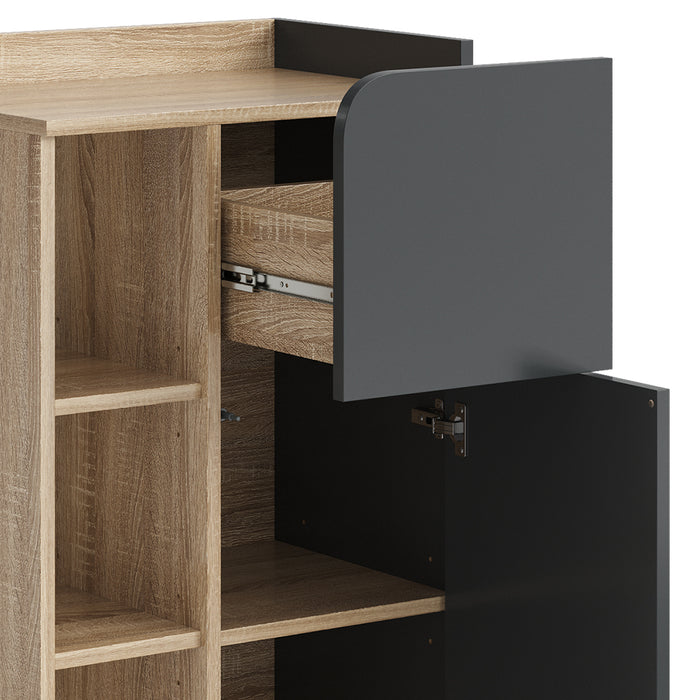 Vicco Armadietto di base Antracite 50 x 90 cm con anta e cassetto