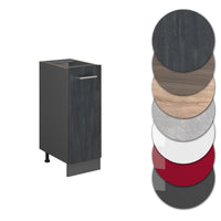 Vicco Armadio cucina dispensa alto Calcestruzzo nero 30 cm PL Antracite