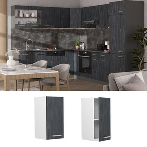 Vicco Pensile da cucina Calcestruzzo nero 30 cm